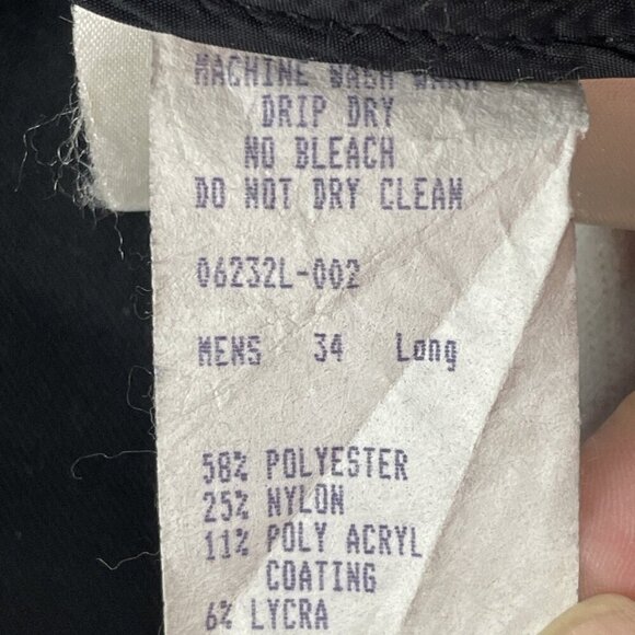 Schoeller WB 400 Snow Pants Men’s 34 Long Zip Ankles Vintage Black Stretch USA - Picture 7 of 13